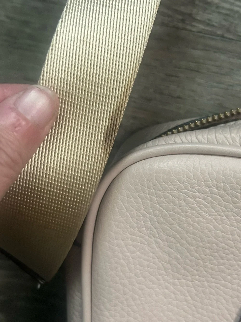 Michael Kors Blush Leather MK Logo Crossbody Bag